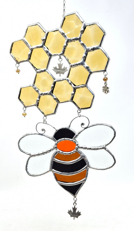 Bee and Honey Comb