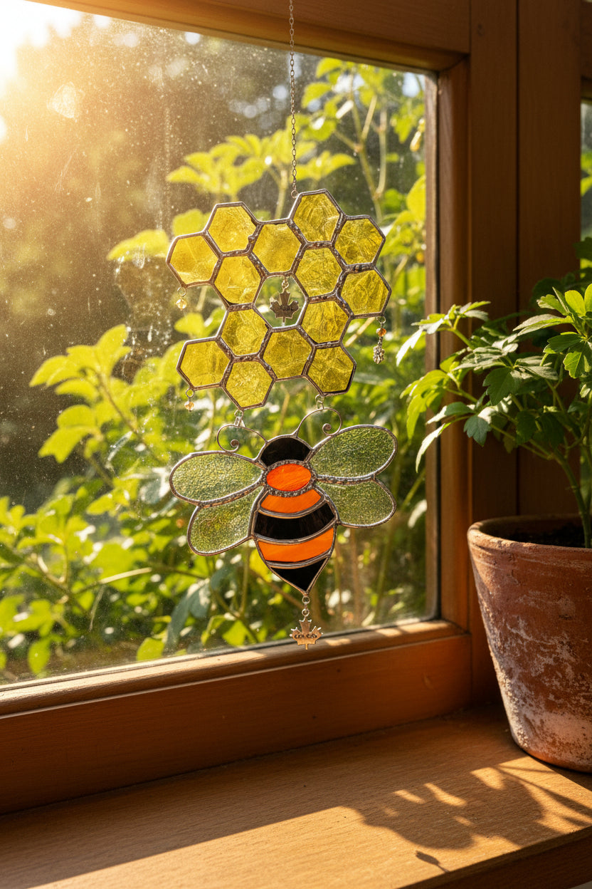 Bee and Honey Comb