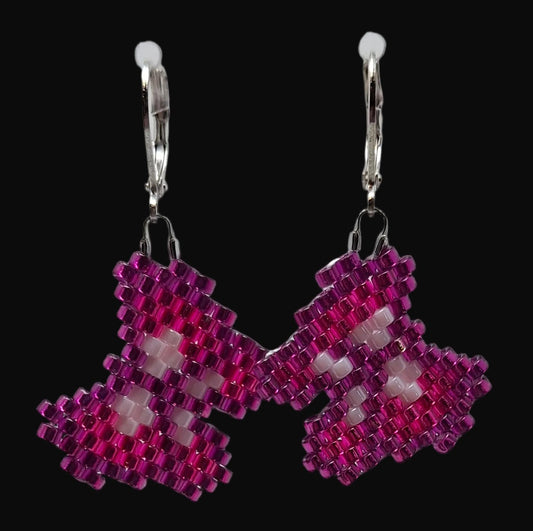 Butterfly Beaded Earrings
