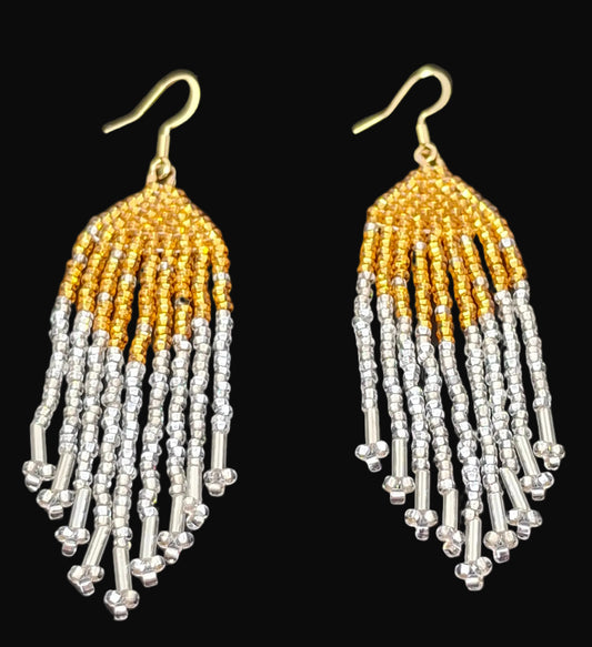 Sparkly Sunshine Beaded Earrings