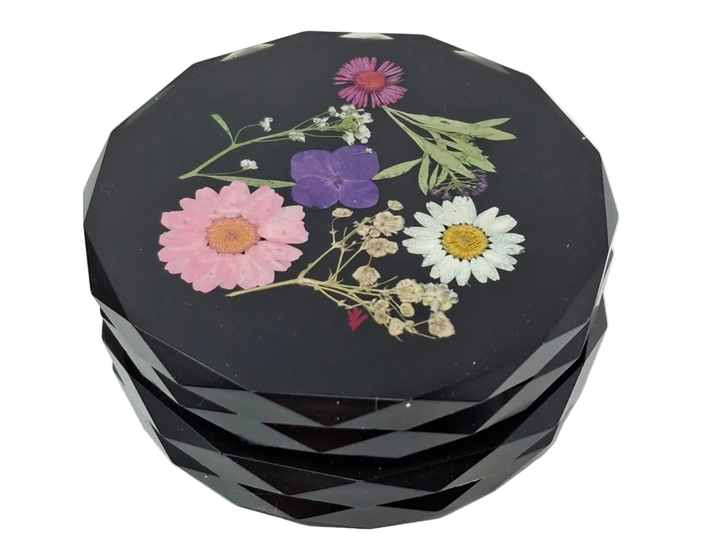 Dried Flower Coasters