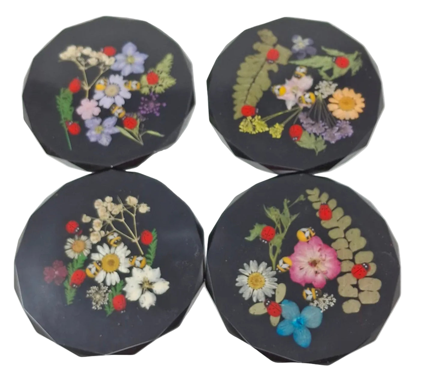 Dried Flower Coasters