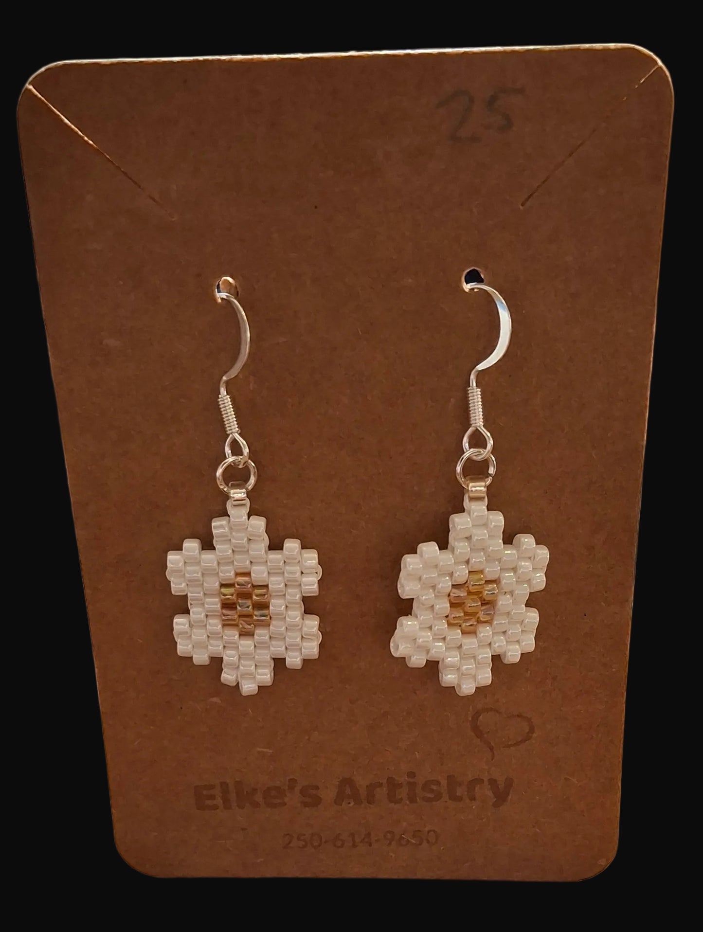 Sunflower Beaded Earrings