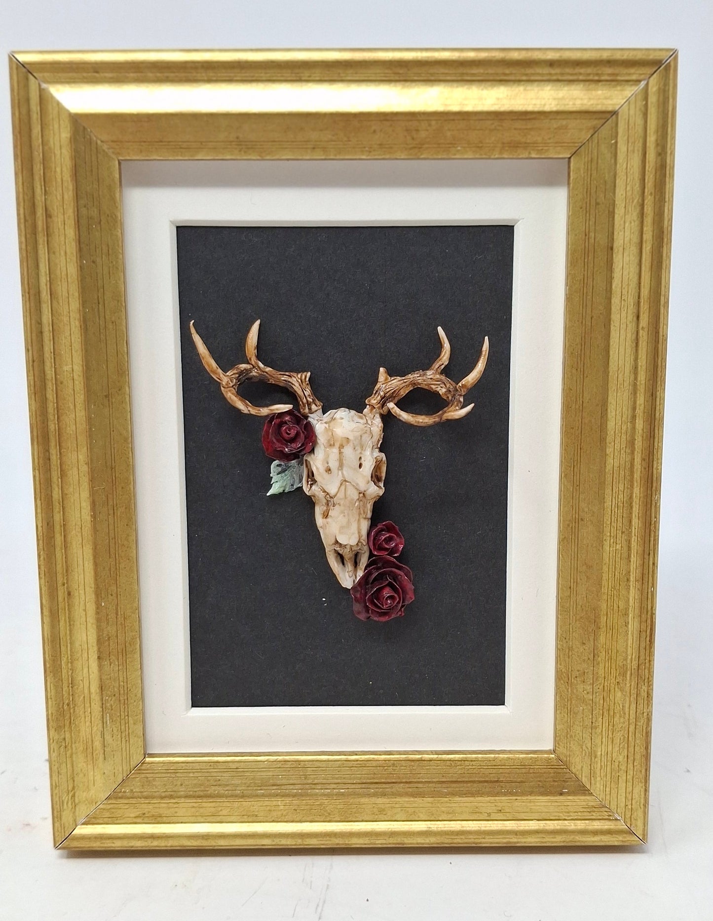 Framed Skulls with Flowers