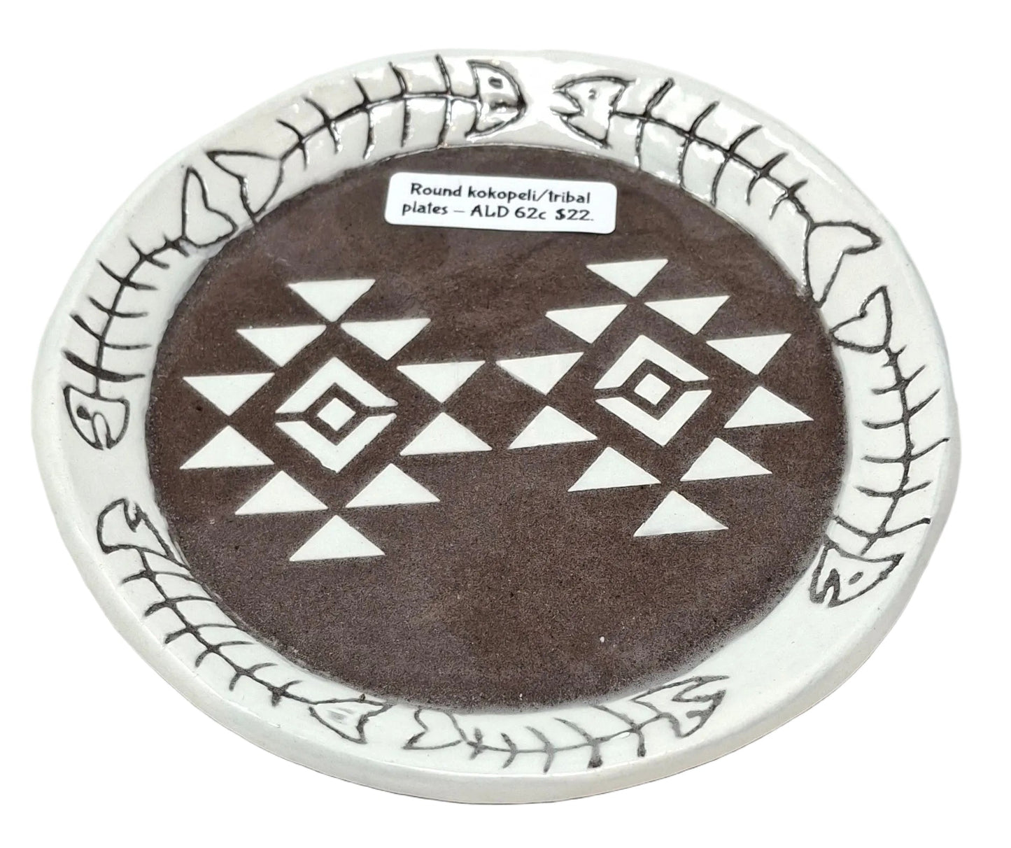 Small Round Kokopeli/Tribal Plates