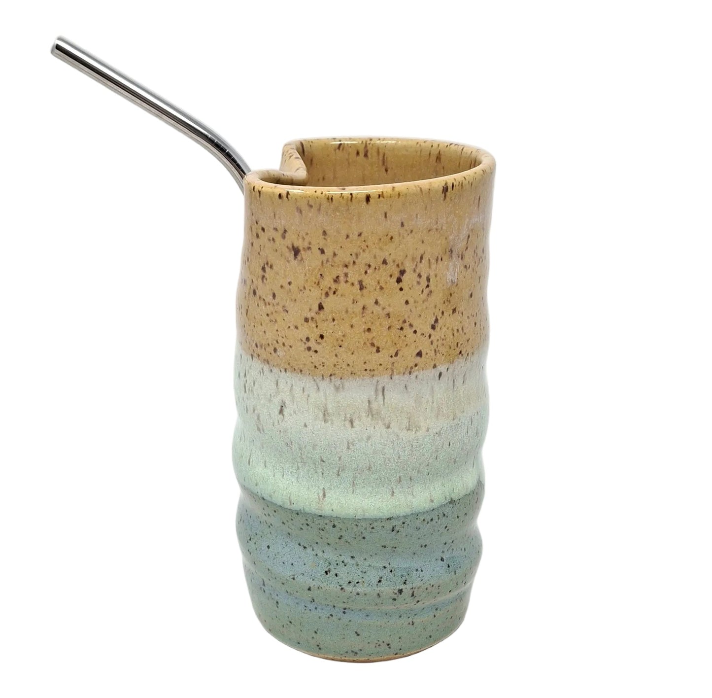 Cup with Metal Straw