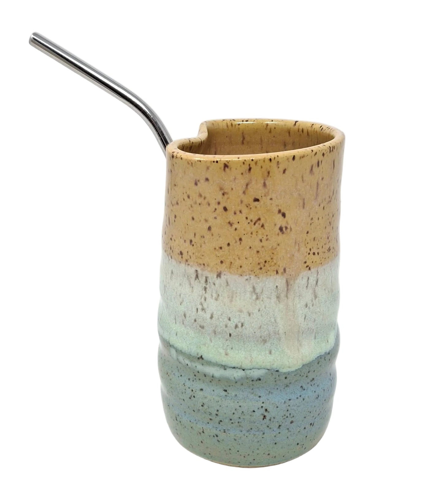 Cup with Metal Straw