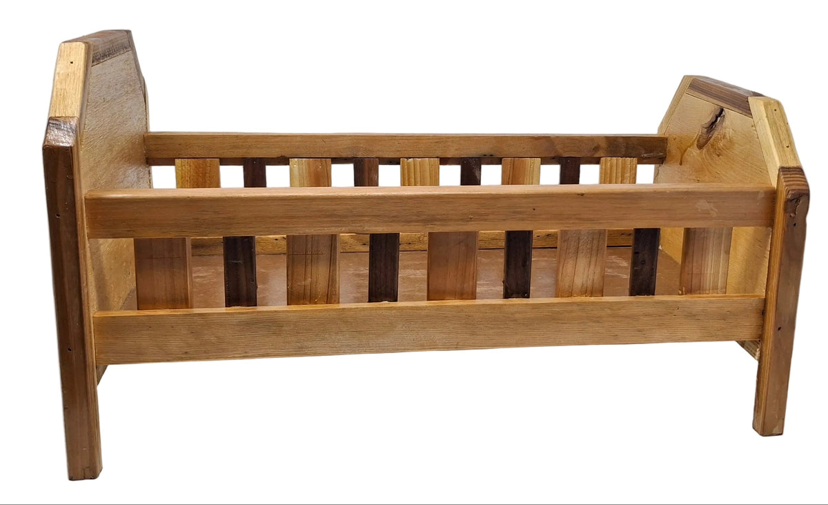 Wooden Doll Crib