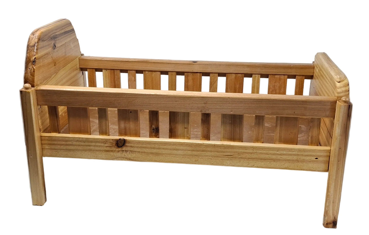 Wooden Doll Crib