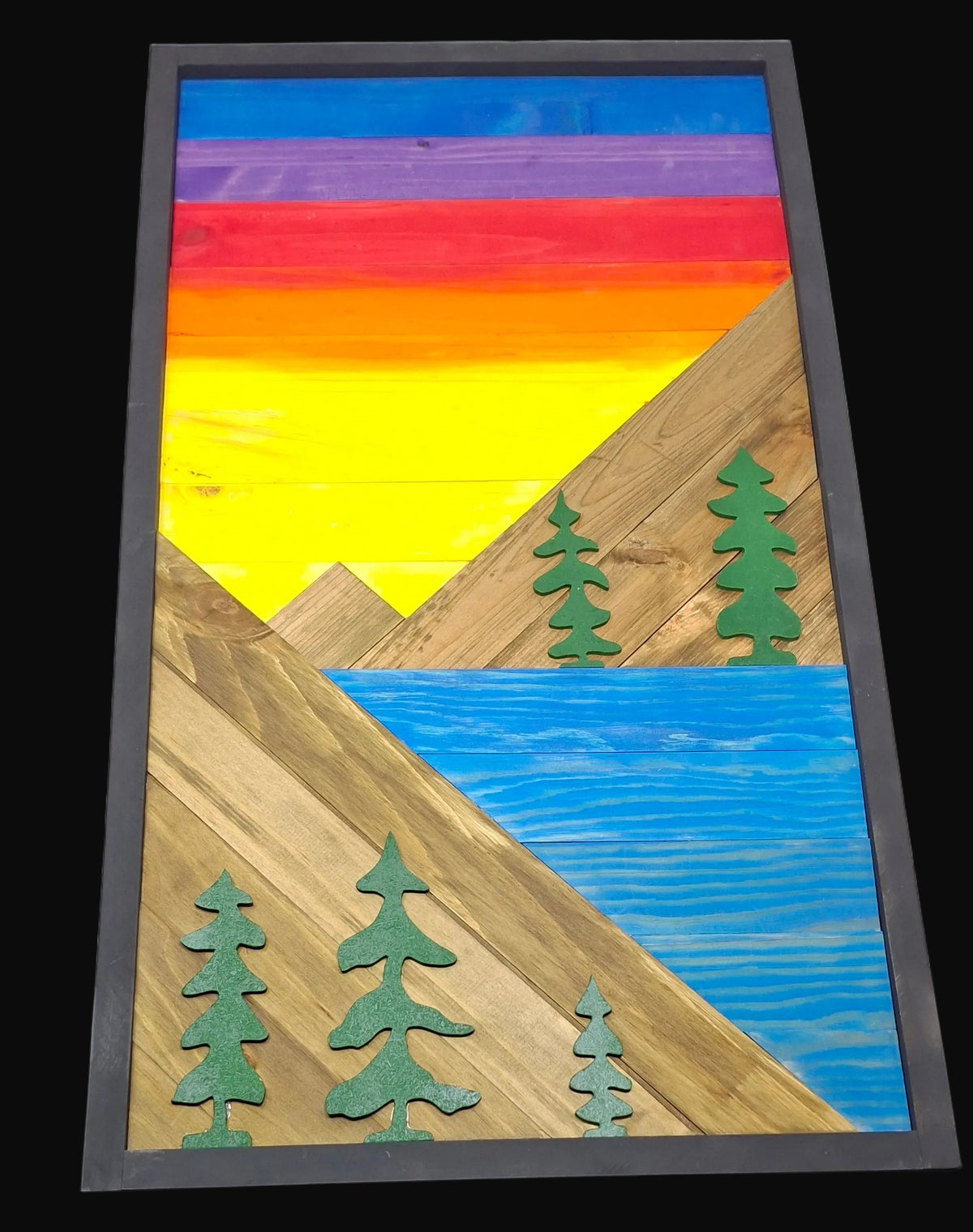 Tall Sunset with Mountains