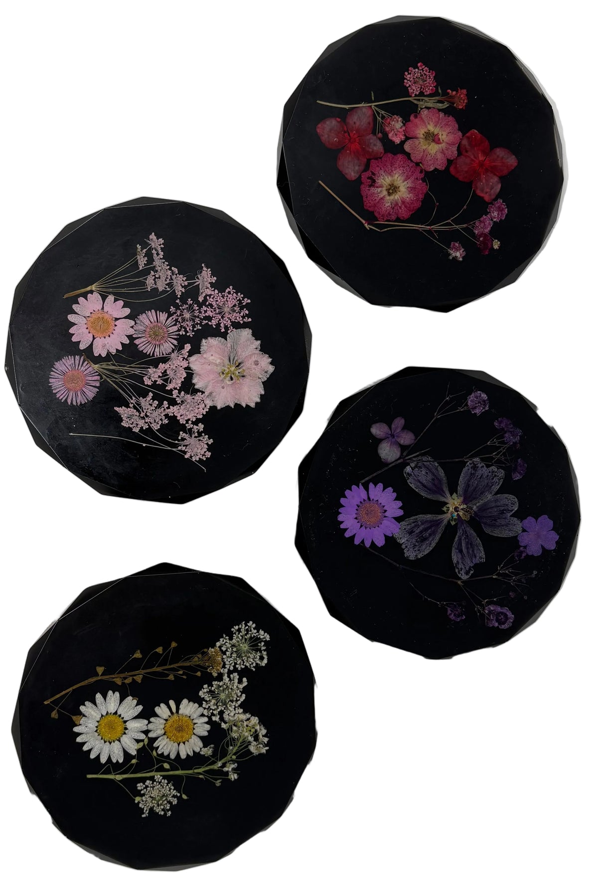 Dried Flower Epoxy Coasters