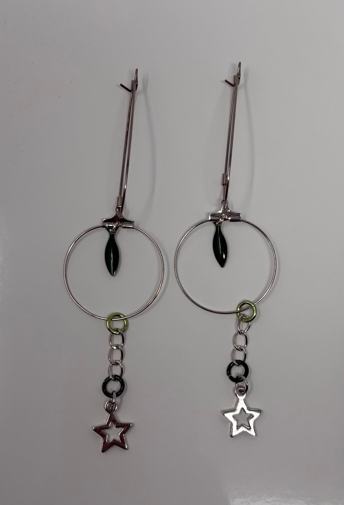 Earrings - Hoops with Stars and Fish