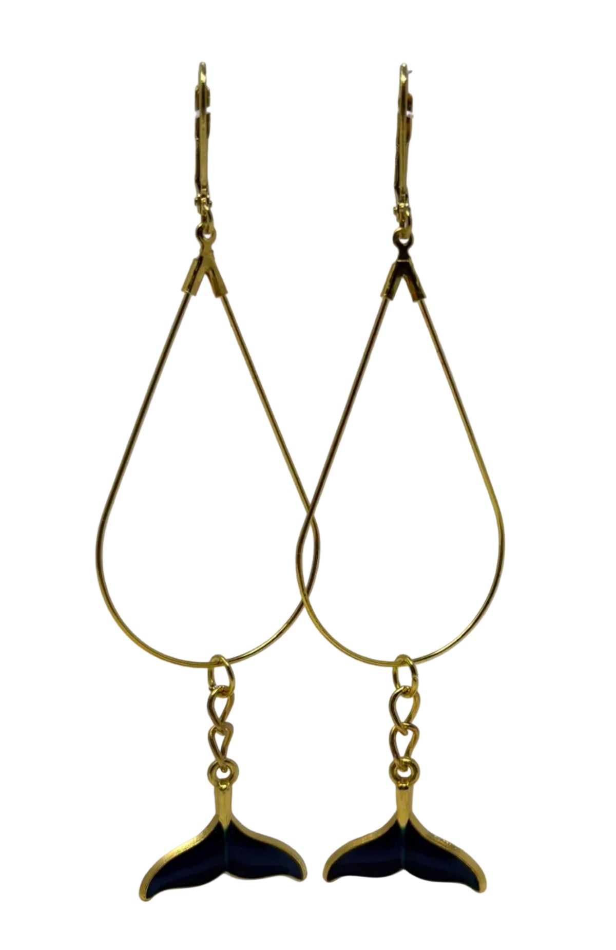 Earrings - Teardrops with Mermaid Tails