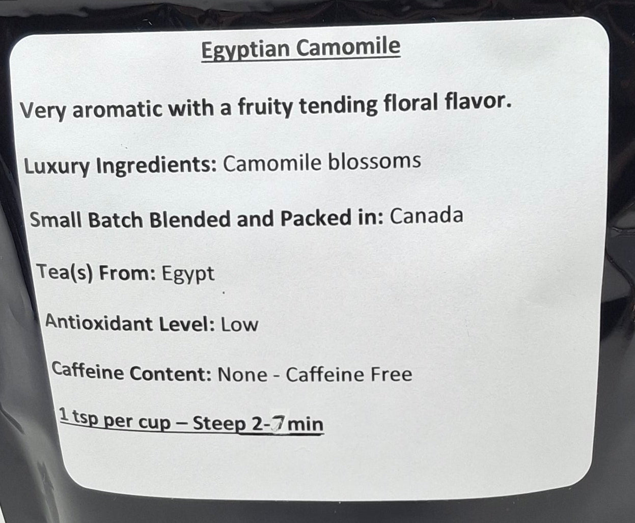 Kathlene's Teahouse - Egyptian Chamomile