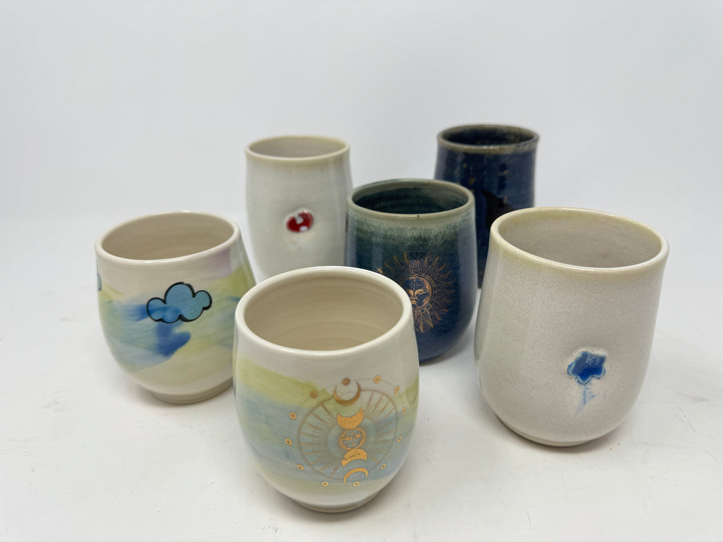 pottery wine tumblers